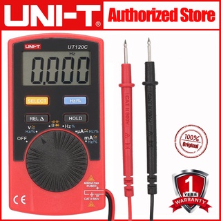 UNI-T UT120C Pocket Mini Multimeter, 600V 400mA Digital multimeter, Voltage Current Capacitance Tester meter