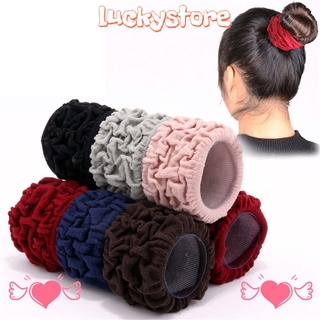 Lucky Scrunchie ยางรัดผมหางม้า แบบยืดหยุ่น อุปกรณ์เสริมแฟชั่น