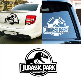 สติกเกอร์ JURASSIC PARK สําหรับติดตกแต่งกระจกรถยนต์ รถจักรยานยนต์ หน้าต่าง ประตู ฯลฯ