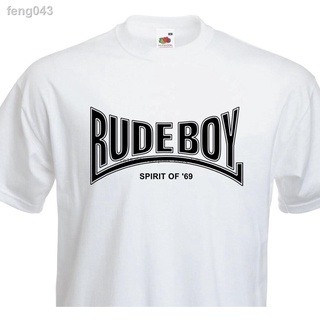 ۩♙♠เสื้อยืด rude boy spirit of  69 - ska trojan rocksteady punk skin 70 s england uk men clothing Loose Round Neck