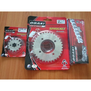 โซ่เสตอร์ชุดเลส yamaha finn 420-106l 14-34 Osaki