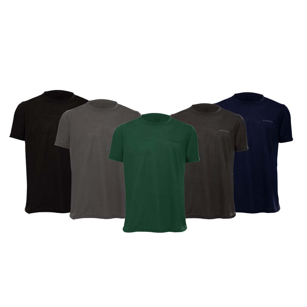 ELLE HOMME เสื้อยืด T-Shrit ชายคอกลม สีพื้นมีให้เลือก 4 สี (KVR1919R1)