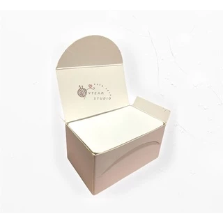 กระดาษ การ์ดเปล่า 9x5.2cm (100 ใบ) 300แกรม การ์ดนามบัตร (มีกล่องให้)