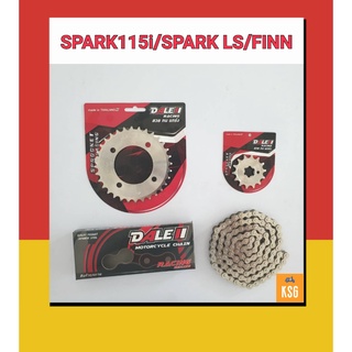 ชุดโซ่สเตอร์กลึงเลส DALE (เดล) SPARK 115i / SPARK LS / FINN (420) 14T-32,34ฟัน-106L จำนวน 1 ชุด