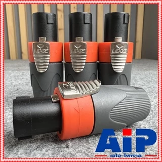 แพ็ค4ตัว Lidge YM-122A speakon สีส้ม สเปคคอน ตัวผู้ แจ็คสเปคคอน YM 122 A สเปคคอนตัวผู้ สเปคคอนตู้ลำโพง YM122 เอไอ-ไพศาล