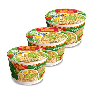 ✨นาทีทอง✨ ไวไวชาม บะหมี่กึ่งสําเร็จรูป รสปรุงสำเร็จ 70 กรัม x 3 ถ้วย Waiwai instant Noodle Oriental Style 70 g x 3 Bowls