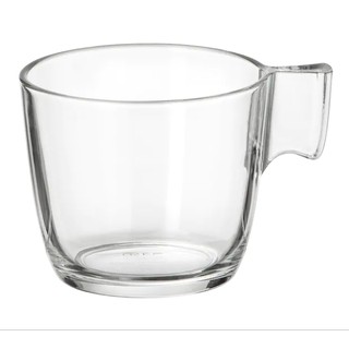 แก้วมัคใส Mug, clear glassใส่ได้ทั้งร้อนและเย็น ทนทานสูงทำจากกระจกนิรภัยเทมเปอร์