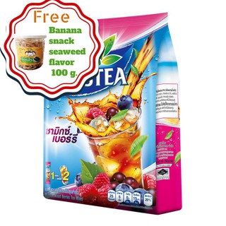 Nestea TEA MIX BERRY 12.5 g x18 pc แถมฟรีBanana family Banana snack seaweed flavor 100 g.