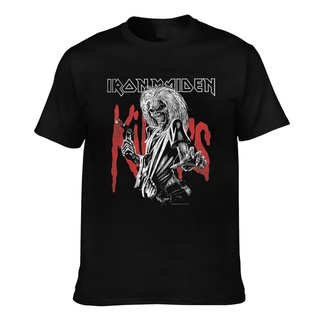 T-shirt  เสื้อยืด พิมพ์ลาย Iron Maiden Killers Eddie แฟชั่นสําหรับผู้ชายS-5XL