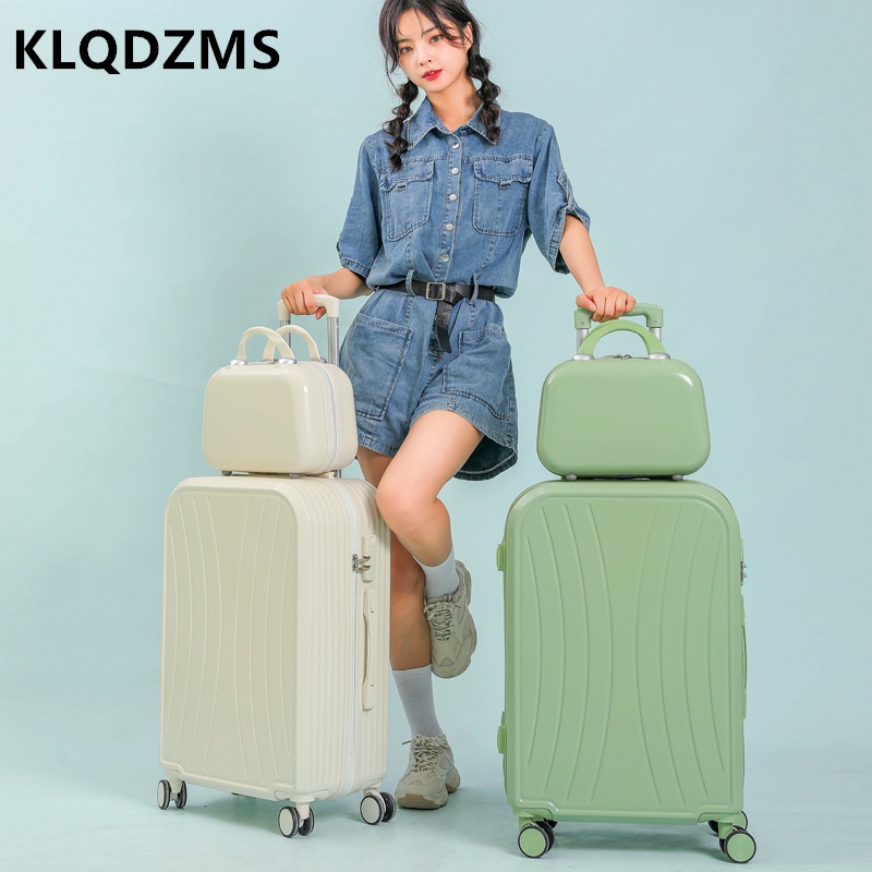 กระเป๋าเดินทางKLQDZMS Simple Fashionable Solid Color Luggage Suitcase ...