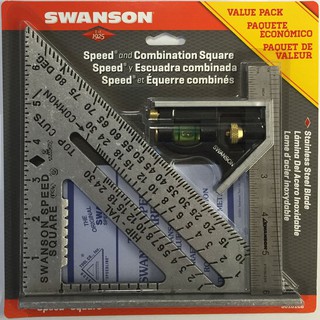 Swanson : SWSS0101CB* ไม้บรรทัดวัดมุม Tool Speed Square Layout Tool