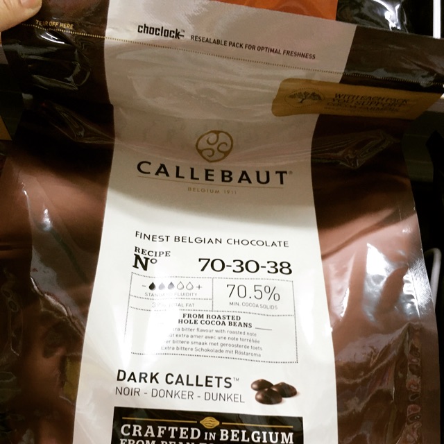 Dark chocolate ;70% บรรจุ2.5กก แท้จากเบลเยี่ยม