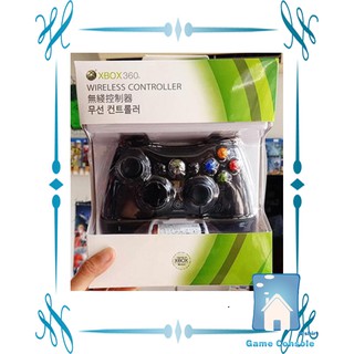 Joy game xbox360 (จอยเกมส์ xbox360 ของแท้เกรด a มือ 1 สีดำ) สำหรับไร้สาย PC / Xbox360