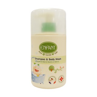 ราคาEnfant (อองฟองต์) แชมพูและครีมอาบน้ำ ORGANIC SHAMPOO & BODYWASH ใช้ได้ตั้งแต่แรกเกิด (ชนิดขวด)