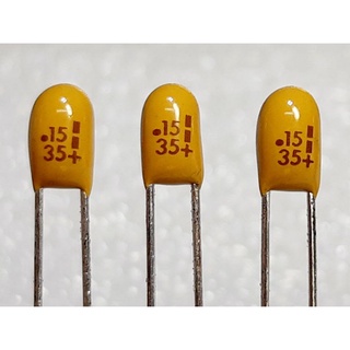 C Tantalum 0.15uf 35v capacitor ตัวเก็บประจุ ชนิด แทนทาลัม คาปาซิเตอร์