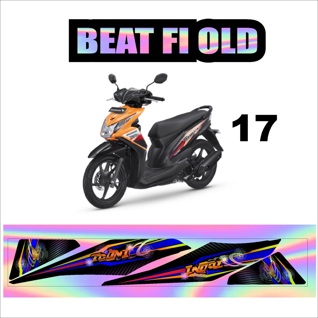 HOLOGRAM Sticker Striping Sticker BEAT F1 OLD DESIGN รหัส 18