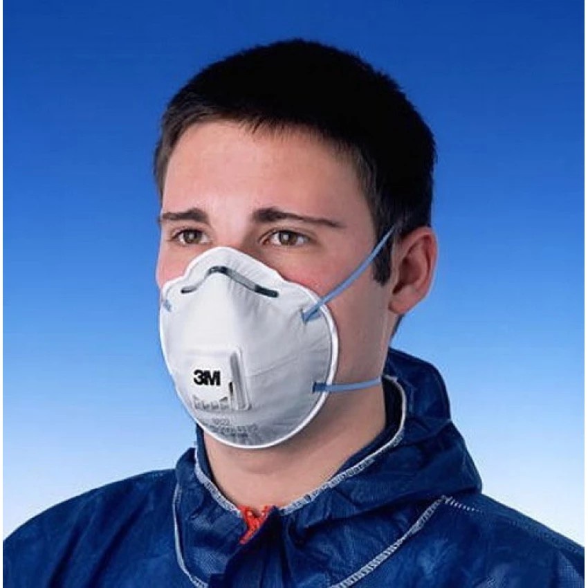 ☈✼ஐ3M (10 ชิ้น) Particulate Respirator 8822 P2 หน้ากากป้องกันฝุ่นละอองและฟู
