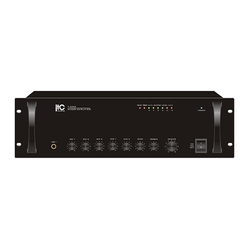 ITC Audio T-60 Mixer Amplifier 60W สีดำ สำหรับห้องประชุมและร้านอาหาร