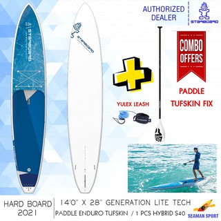 STARBOARD-HARD BOARD 140" X 28" รุ่นGENERATION LITE TECH -ซัพบอร์ด-กระดานยืนพาย+ไม้พายสตาร์บอร์ดท่อนเดียว+สายรัดข้อเท้า