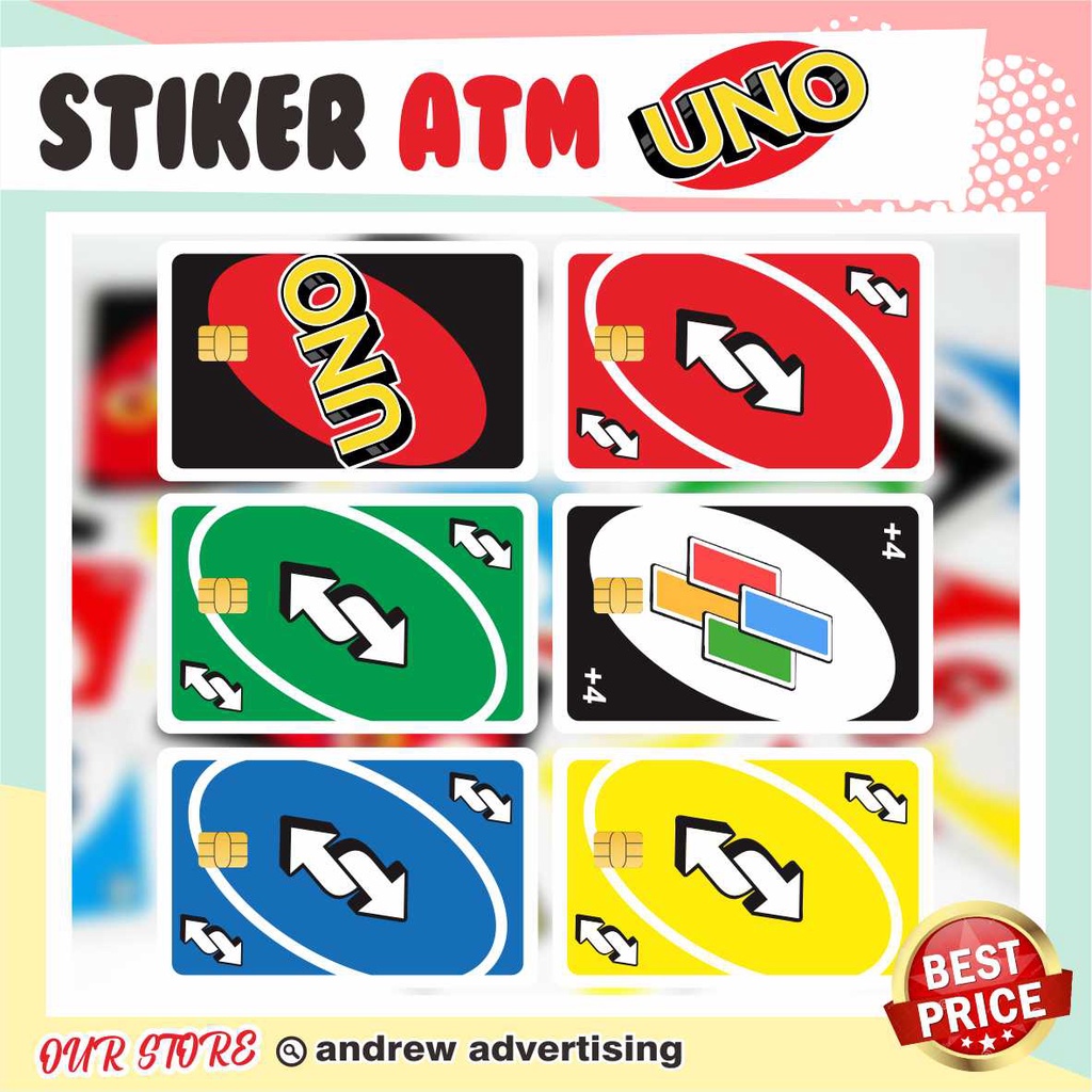 สติ๊กเกอร์ ATM Uno CARD | Garskin/atm Card Sticker/ATM Card SKIN/DEBIT/CREDIT/EMONEY/FLAZZ