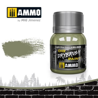 Ammo By MIG - AMIG0608 DRYBRUSH Light Olive Green