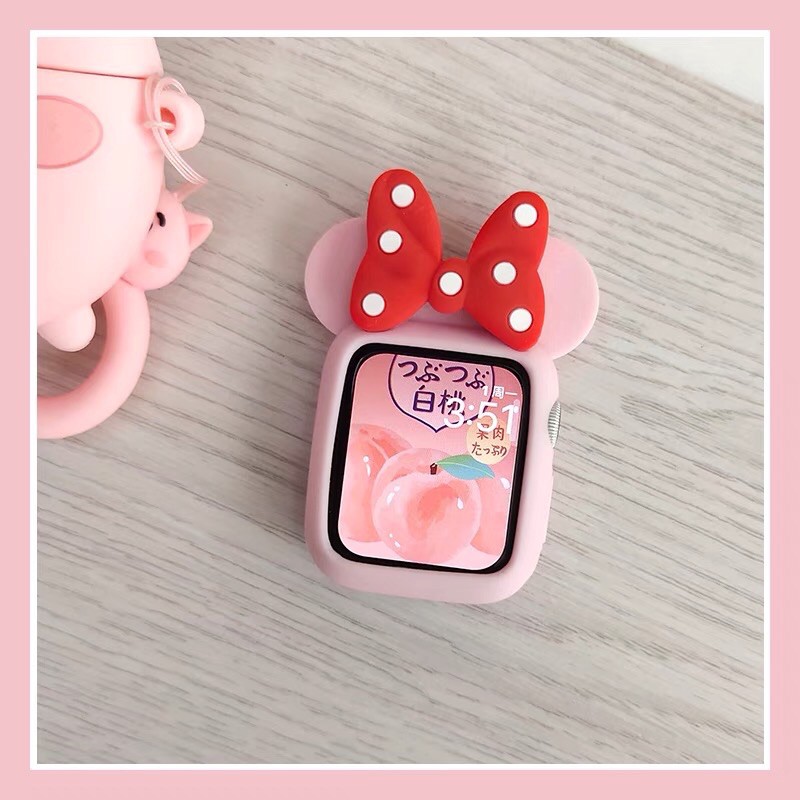 พร้อมส่ง เคสนาฬิกา มิคกี้ มินนี่  ใช้ได้กับ Smart Watch 6 4 5 3 2 1 Se และ รุ่น K7Pro X7 X8Max IW9 ขนาด 38 40 42 44