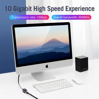 Vention Cat7 Ethernet Cable RJ45 Connector Male to Female Extension Network Lan Wire 10Gbps 600Mhz ICB