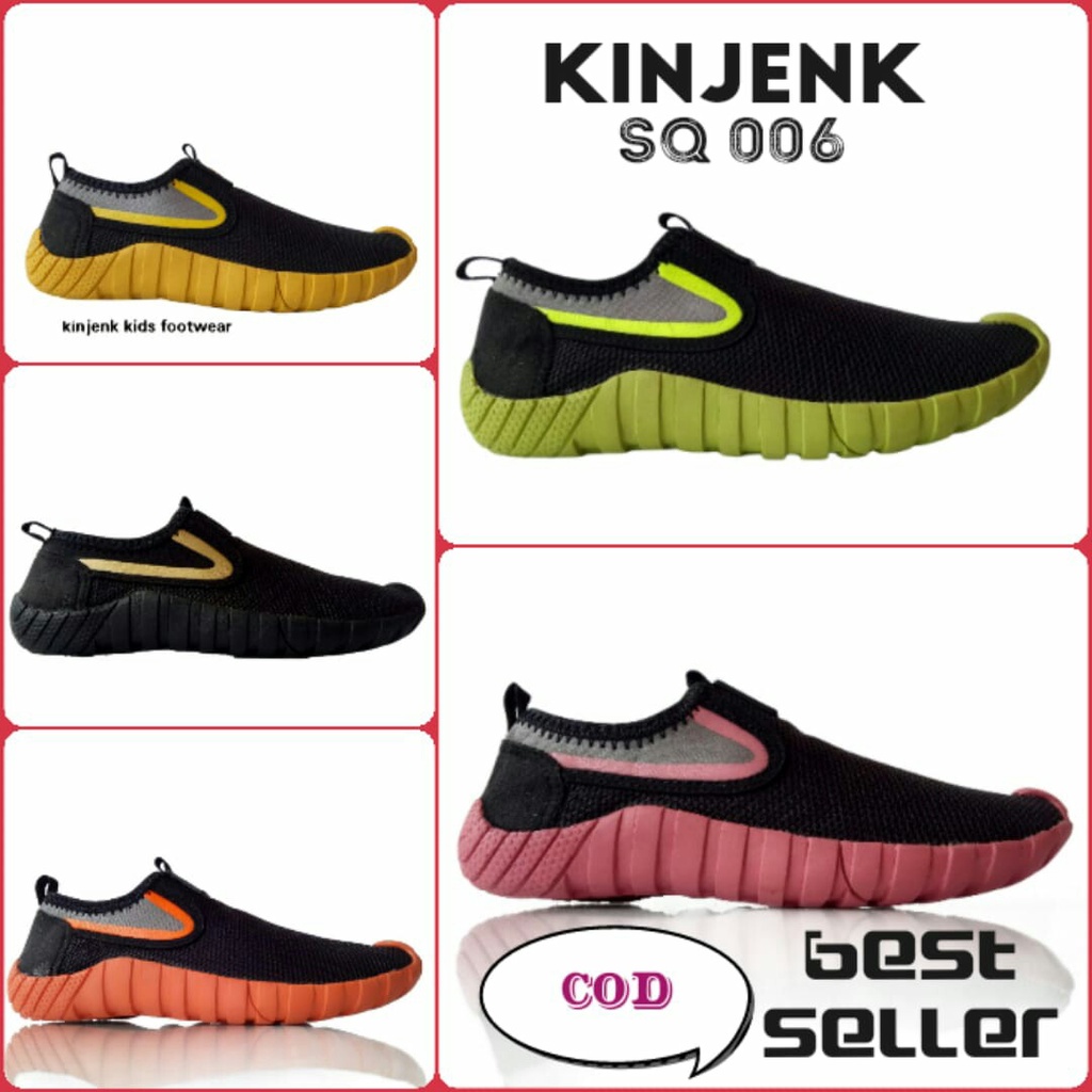 Kinjenk SQ 006 รองเท้าเด็ก slp on Casual school Casual cycling