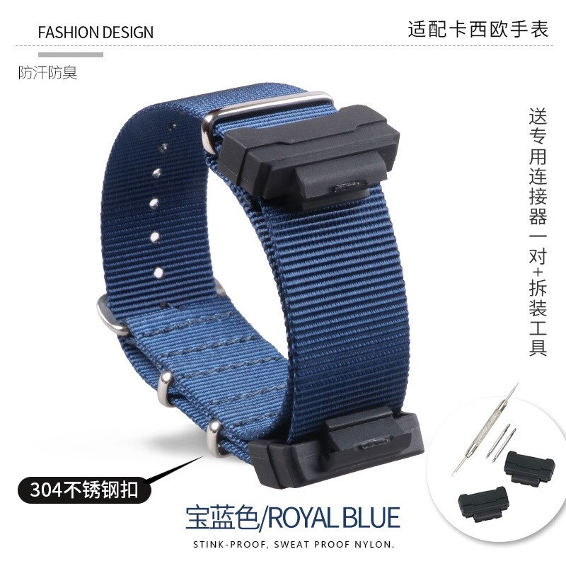 อะแดปเตอร์สายนาฬิกาข้อมือไนล่อน 16 มม. สําหรับ G SHOCK GA100 GA200 GLX5600 G5600e DW5600 5610 DW6900 G8900 GLS100