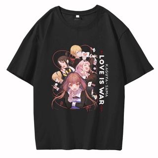 ใหม่ เสื้อยืด ผ้าฝ้าย พิมพ์ลายอนิเมะ Kaguya Sama Love Is War แฟชั่นสําหรับผู้ชาย 2022S-5XL