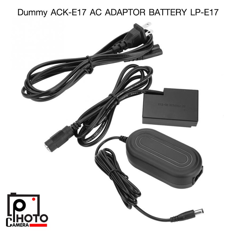 Dummy Battery ACK-E17 AC Adapter Battery LP-E17 for Canon EOS M3 M5 M6