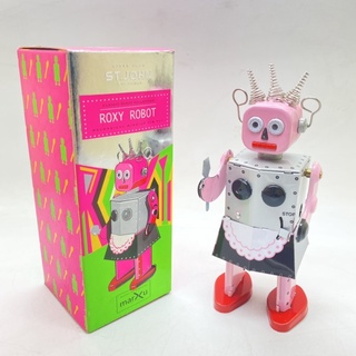 Kentoyshop (พร้อมส่ง) ของเล่นหุ่นยนต์สังกะสีไขลาน Roxy Robot St.John