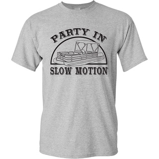 เสื้อยืดลําลอง แขนสั้น พิมพ์ลาย Party in Slow Motion แฟชั่นฤดูร้อน สําหรับผู้ชาย