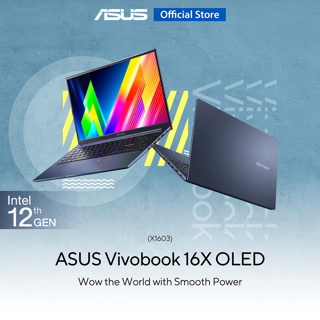 ASUS VivoBook 16X OLED (X1603ZA-MB501WS), 16 inch thin and light laptop ...