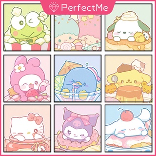 พร้อมส่ง ภาพวาดปักครอสสติตช์ บนผ้าใบ ลายการ์ตูนสุนัข Sanrio Melody Laurel 5D ขนาด 30x30 ซม. DIY สําหรับตกแต่งผนังบ้าน