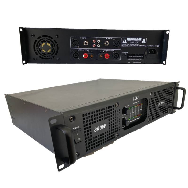 เพาเวอร์แอมป์ 400W+400Wวัตต์RMS เครื่องขยายเสียง รุ่น LXJ  PA-8000
