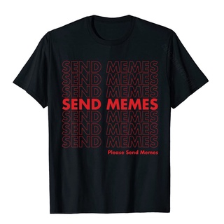 เสื้อยืดแขนยาว ผ้าฝ้าย พิมพ์ลาย Thank You Send Memes สไตล์คลาสสิก สําหรับผู้ชาย GJmajf96MAlplh12Size S-5XL