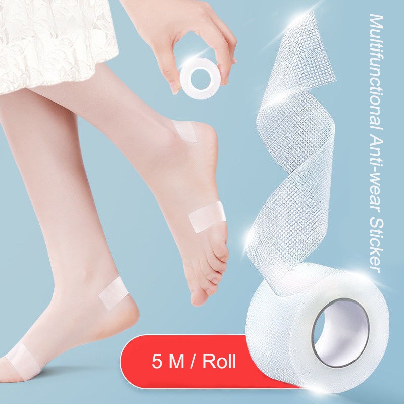 สติกเกอร์ใส PE อเนกประสงค์ ป้องกันการสึกหรอ สําหรับติดส้นเท้า 1 ม้วน