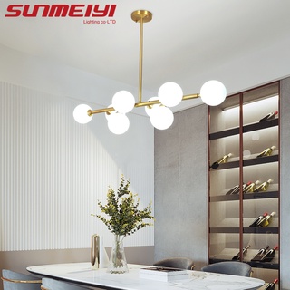 Sunmeiyi โคมไฟ LED สีทองสไตล์โมเดิร์นสําหรับตกแต่งบ้านห้องครัว