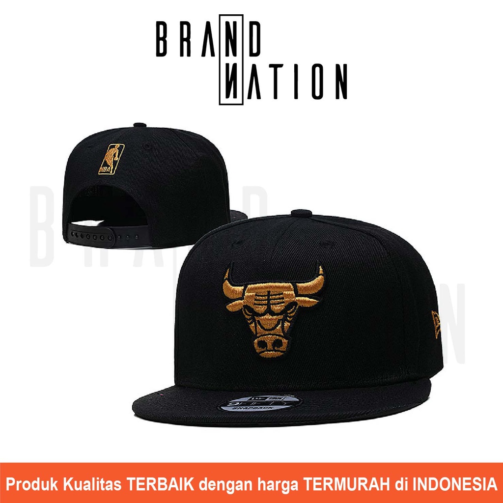 Snapback Chicago Bulls Black Gold 9FIFTY NBA Basketball Snapback Hat