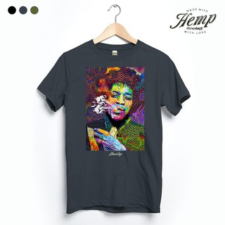 ส่งไว!! ส่งฟรี!! เสื้อยืดอย่างดี Stonerdays Hemp T-Shirt | Pop Art Jimi ของแท้ T-shirt มาใหม่ ลายสวยคลาสิก