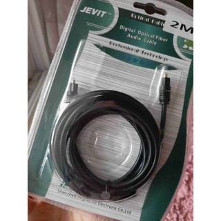 (A21 Optical 2M) สาย Optical Audio Jevit - Digital Optical Fiber Audio Cable ความยาว 2 เมตร