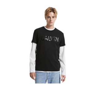 Calvin Klein เสื้อยืดผู้ชาย เสื้อยืดชาย รุ่น J319390 BEH สีดำ