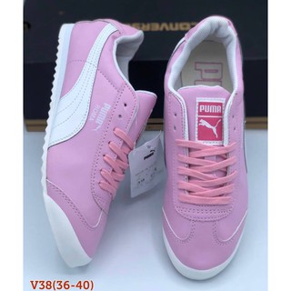 รองเท้าพูม่า Puma (Roma) ผ้าใบแฟชั่น แบบหนังผูกเชิอก ใส่นุ่มสบายเท้า