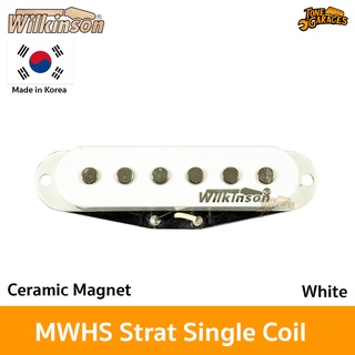 Wilkinson MWHS Strat Pickups Single Coil High Output ปิ๊กอัพกีต้าร์ สีขาว (White)