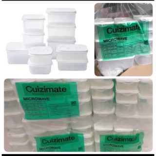 กล่องถนอมอาหาร cuizimate 20ชิ้นพร้อมฝา