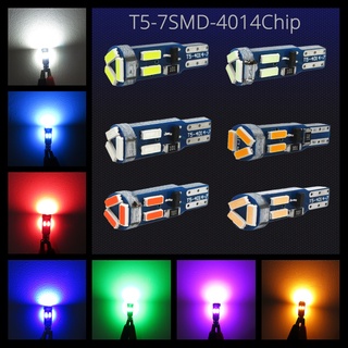 หลอดไฟ T5 LED 12V W3W W1.2W 17 37 73 74 LED สําหรับรถยนต์