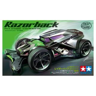 Mini4WD รถราง รถมอเตอร์ Tamiya 1/32 TA18713 RAZORBACK