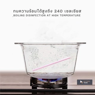 หลอดซิลิโคนเปิดได้ แกะล้างได้ทั่วไม่ต้องใช้แปรงล้างหลอดและกล่องแคปซูล แถมฟรีถุงเก็บของหูรูดหมีบราวน์ ส่งไว ของพร้อม