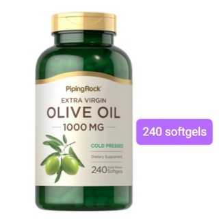 Olive Oil 1000mg 100% Cold Pressed 120,240 softgels น้ำมันมะกอก สกัดเย็น